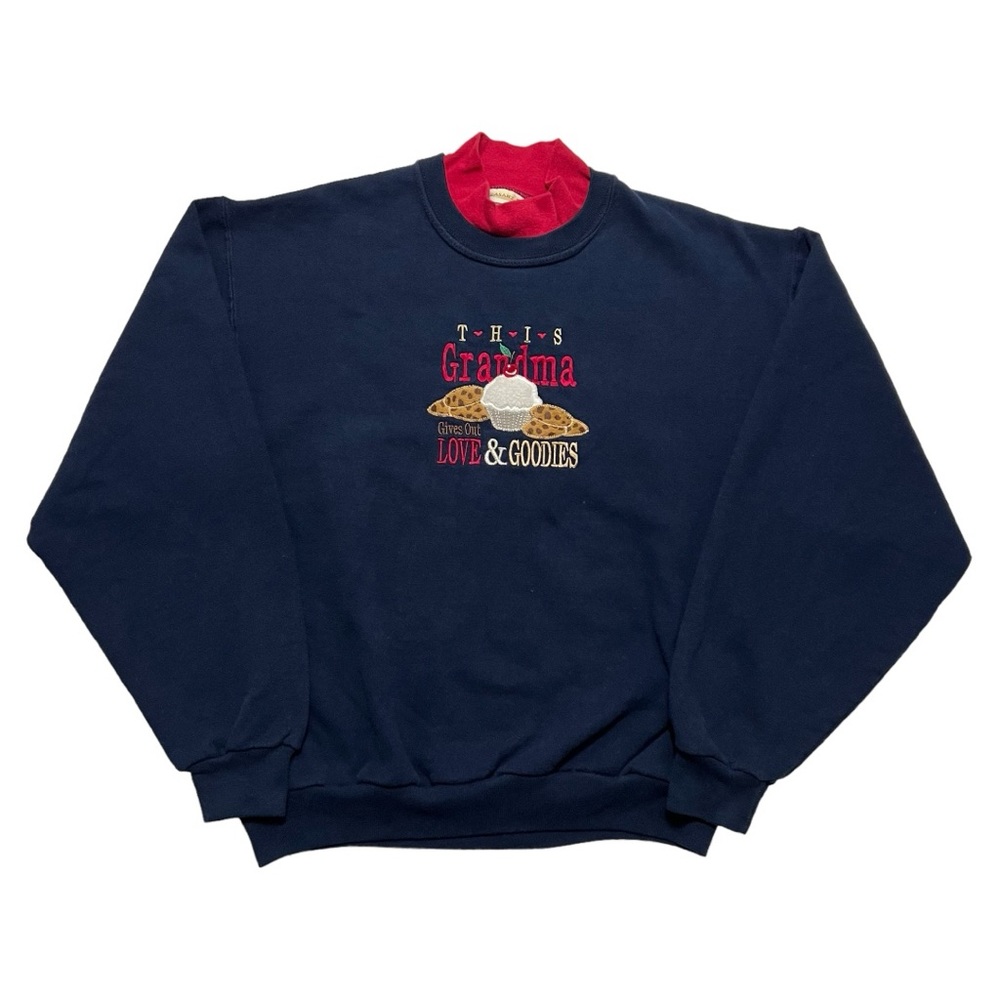 Vintage 90’s Embroidered Grandma Sweatshirt